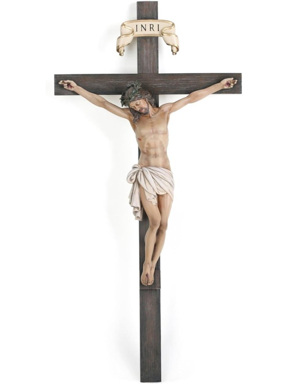 16" Catholic Crucifix Wall Cross - Jesus Christ Decor for Home & Office